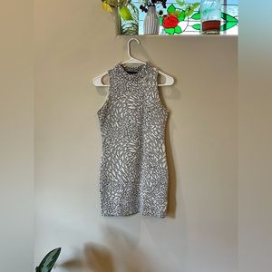 Topshop Petite Bodycon Mockneck Mini Dress